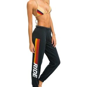 Aviator Nation Ride Logo Sweatpants - Charcoal -S